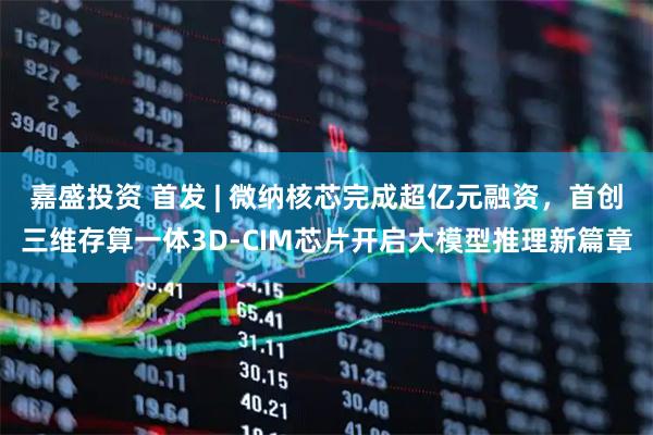 嘉盛投资 首发 | 微纳核芯完成超亿元融资,首创三维存算一体3D-CIM芯片开启大模型推理新篇章