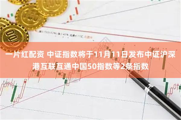 一片红配资 中证指数将于11月11日发布中证沪深港互联互通中国50指数等2条指数
